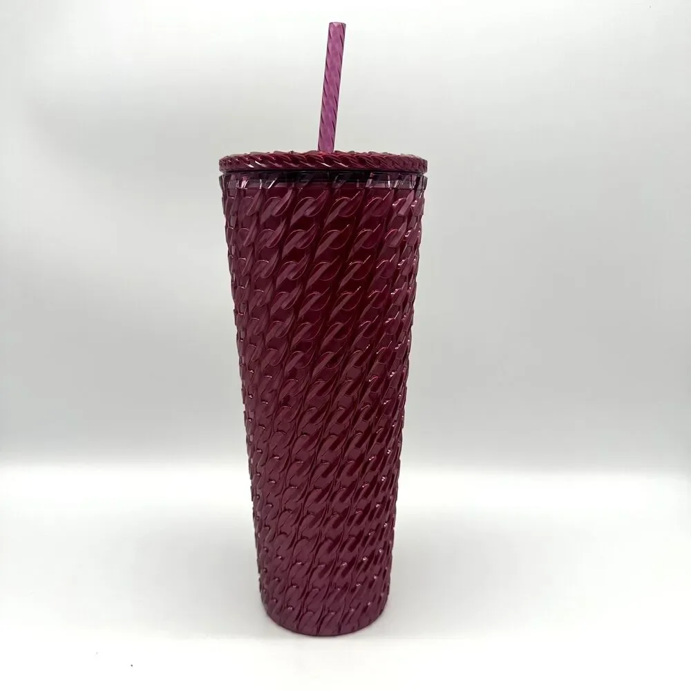 Starbucks Chained Magenta Holiday 2024 Cold Cup Venti NEW